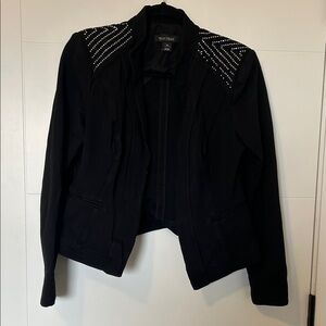 WHBM Black Sparkle Blazer